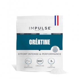 Impulse Nutrition - Créatine Monohydrate Creapure® 3 g Ultra Pure - Force, Endurance & Récupération - Complément Alimentaire 