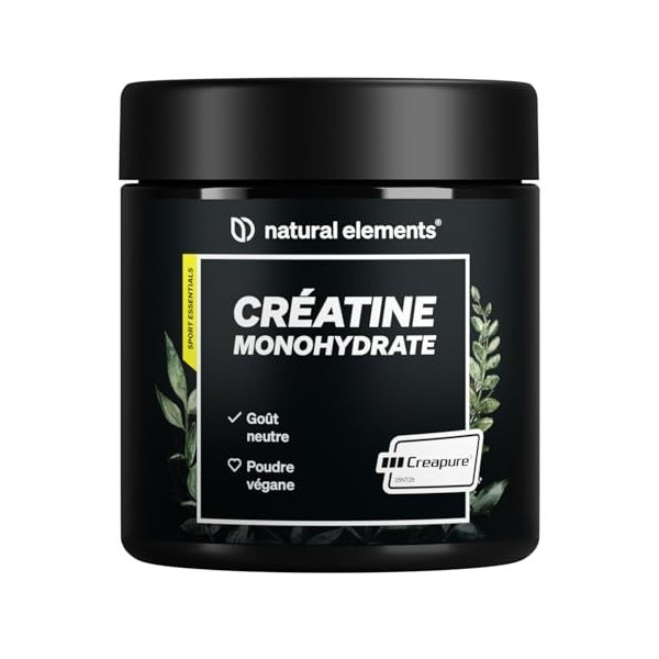Créatine Monohydrate Creapure 500g, Poudre 100% Pure, Augmentation & Force Musculaire, 147 Portions, Ultra Fine Facteur De Ma