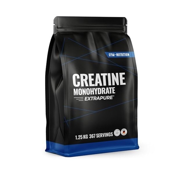 Créatine Monohydrate Extrapure avec Vitamine B6-500g 147 Portions - Poudre Pure Sans Additifs - Produit en Allemagne - Creati...