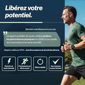 Créatine Monohydrate en Poudre 500g – Créatine Pure, Micronisée et Haute Solubilité 200 Mesh – Performance et Puissance M