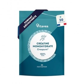 Créatine Monohydrate Creapure® 3000mg - Poudre 100% Pure, Goût Neutre, Vegan - Force Musculaire, Performances, Musculation - 