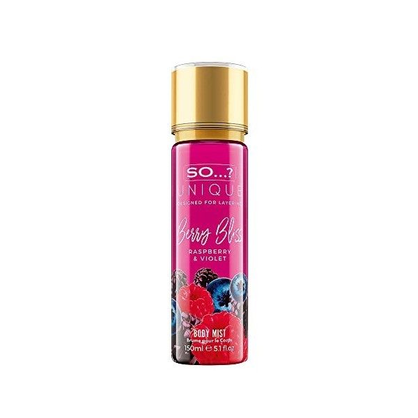 So…? Unique Berry Bliss Brume Corporelle Parfumée Pour Femme 150ml