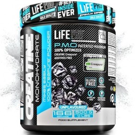 Life Pro Creatine Creapure® 500 G Sans Arôme – Creatine Monohydrate Creapure de Haute Pureté 99,9% – Fabriquée en Allemagne –...