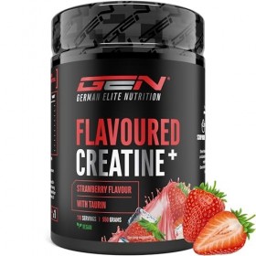 Flavoured Creatine poudre - 550 g - créatine monohydrate + L-taurine - créatine micronisée aromatisée - sans sucres & excelle