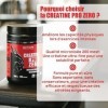 PURE CREATINE MONOHYDRATE Pro Zero - Créatine de Qualité Micronisée - Effort Intense - Boost les Performances - Dissolution C...