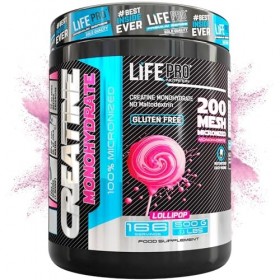 Créatine monohydrate Life Pro 200 mesh micronisée 500 g, poudre de créatine micronisée dune pureté de 99,9%, augmente lendu