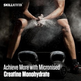 SKILL Nutrition Micronized Creatine Monohydrate Orange | Formule à haute absorption avec une saveur rafraîchissante | Renforc