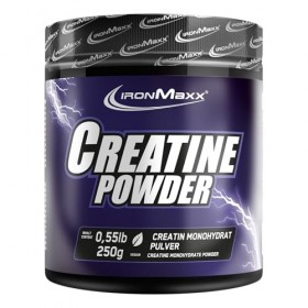 IronMaxx Creatine Monohydrate en poudre – Boîte neutre de 250 g | Hautement dosé avec 5000 mg de créatine monohydrate par por