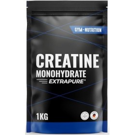 Creatine Monohydrate Poudre - 1 kg - Créatine Monohydrate avec Inuline - EXTRAPURE® - Vegan - Produit en Allemagne