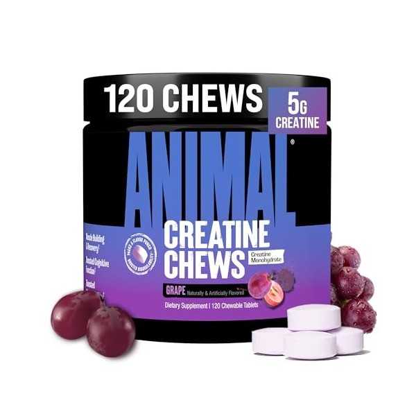 Universal Nutrition Animal Creatine Chews 120 pieces Raisin