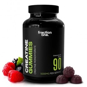 Fraction One Creatine Gummies 5000mg 90 Gummies 45 Days Supply Creatine Monohydrate Gummies - Berry Flavoured Creatine - Pre 