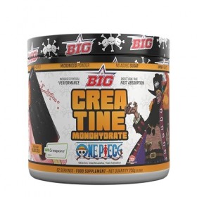 BIG Créatine ONE PIECE - Créatine Monohydrate Creapure - Edition Exclusive avec 12 Tasses à Collectionner - Performance Physi