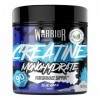 Warrior Créatine Monohydrate Poudre Micronisée – Supplément Sportif pour Musculation, Force et Récupération – 300 g, Portion ...