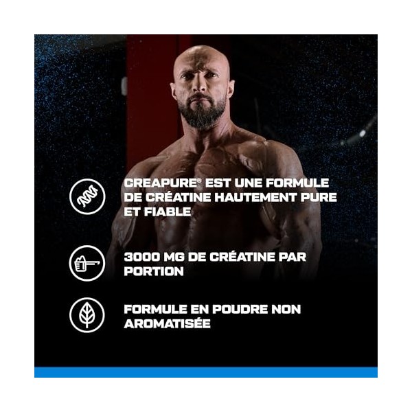 Scitec Nutrition Mega Creatine Monohydrate | Formule brevetée Creapure® | 3 g de créatine par portion | Haute pureté et fiabi