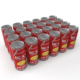 Activlab BCAA Xtra Drink – Boisson BCAA 5000 mg avec Acides Aminés Essentiels – Citron Lime – Pack Display 24 × 330 ml – Éner