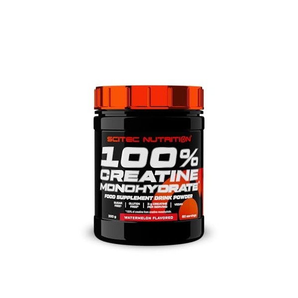 Scitec Nutrition 100% Creatine Monohydrate - Vegan - 3g par portion - Boost de performance pour les exercices de haute intens...