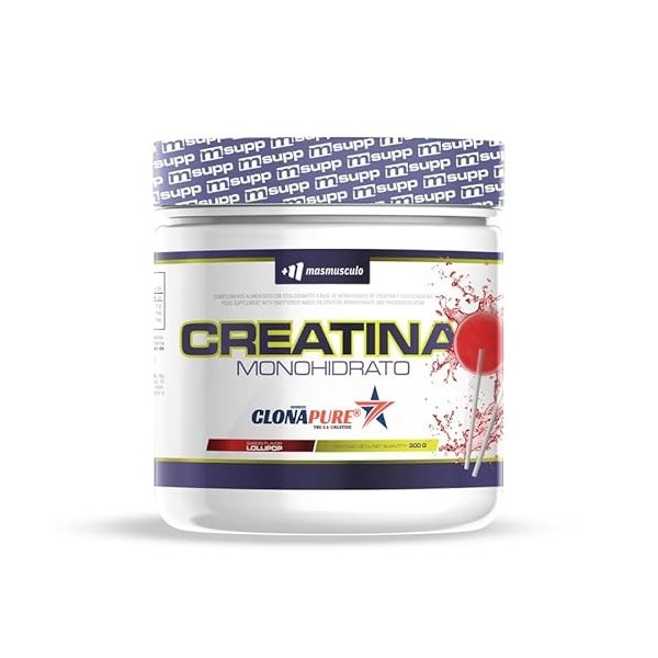 MM Supplements - Clonapure Créatine Monohydrate - 300 g - Saveur Neutre - Augmente masse musculaire et endurance - Améliore r...