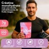 FLOOW – Creatine Monohydrate en Poudre Saveur Berry Mix – 306 g 90 Doses – Créatine Pure sans Sucre ni Maltodextrine – Créa