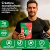 FLOOW – Creatine Monohydrate en Poudre Saveur Pastèque – 306 g 90 Doses – Créatine Pure sans Sucre ni Maltodextrine – Créat