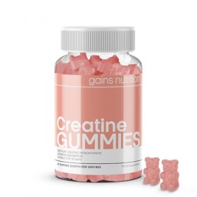 GN Creatine Gummies | 60 Bonbons Gommes Créatine pour Hommes et Femmes – 3000 mg Creatine Monohydrate par portion | Saveur Pe...
