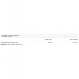 Creatine 1000 monohydrate micronized 45 caps 