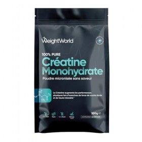 Creatine Monohydrate Poudre Pure - Micronisée 300g, Vegan Creatine Pure Acide Aminé - 100 Portions, sans Saveur, ni Gluten, D...