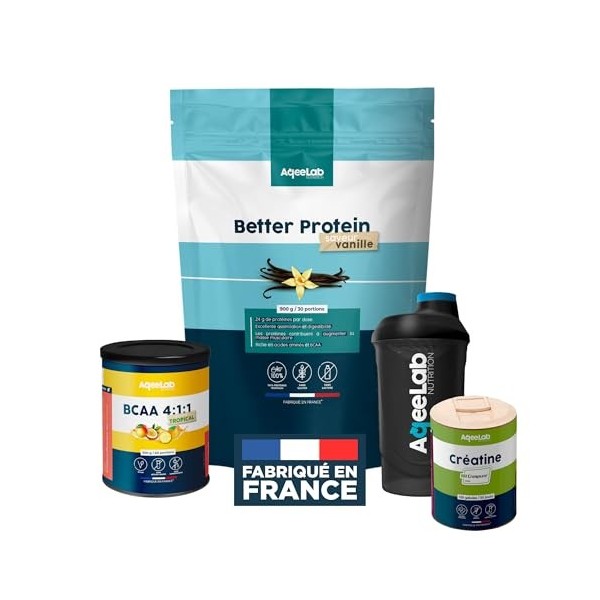 Pack Starter Muscu Force – Cookie Protéiné + Créatine + Shaker – Croissance Musculaire & Force – Récupération Post-Entraîneme...