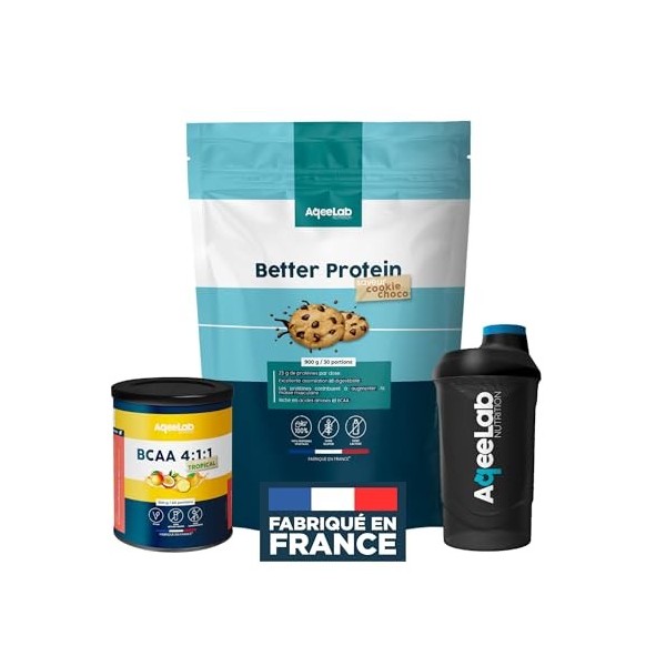 Pack Starter Muscu Force – Cookie Protéiné + Créatine + Shaker – Croissance Musculaire & Force – Récupération Post-Entraîneme...