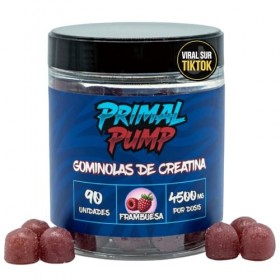 Primal Pump Gommes de Créatine Monohydratée 4,5g - Créatine en Gommes pour Performance et Puissance - Sans Sucre, Véganes et 