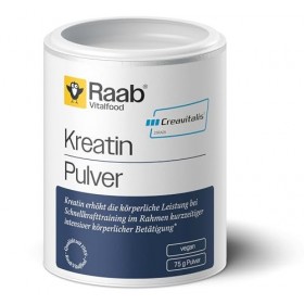 RAABVITALFOOD CREATINE polvo 75 gr VEGAN – convient à ceux qui recherchent un produit fiable au quotidien, soin conçu pour un