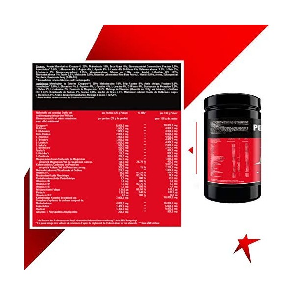PUMP 7 | Boîte 1125g de 45 portions | 7 combinaisons de nutriments pour plus de puissance en entraînement et en compétition |