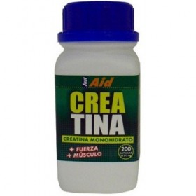 JUSTAID CREATINA monohidrato pura 200cap. – recommandé en complément d’une alimentation équilibrée, complément alimentaire 