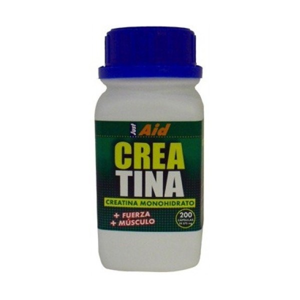 JUSTAID CREATINA monohidrato pura 200cap. – recommandé en complément d’une alimentation équilibrée, complément alimentaire 