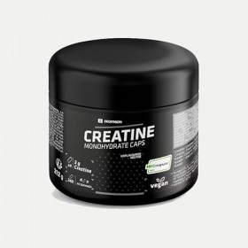 Créatine Vegan monohydrate 100% caps labelisée Creapure - 3g de créatine par dose - Gélules végétales