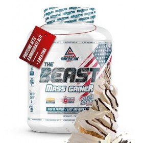 AS American Suplement | Mass Gainer 2kg | Ricco di Carboidrati e Proteine | Aiuta ad Aumentare di Peso e Massa Muscolare | Co