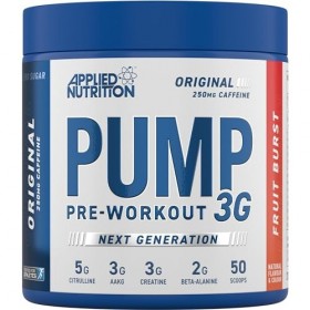 Applied Nutrition Pump 3G Pre-Workout, Fruit Burst - 375g Créatine