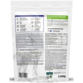 AlpenPower Créatine Monohydrate Poudre 500g - Créatine Monohydrate pure sans additifs - Qualité contrôlée 100% Vegan - Excell