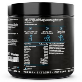 Raze Extreme Pre Workout Powder | Framboise Bleue | Créatine, Caféine & Beta Alanine | Boisson énergétique | THE PROTEIN WORK...