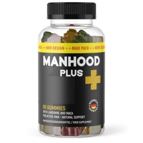 Manhood Plus Gommes | Formule naturelle pour la virilité masculine | Facile à utiliser | 60 gommes 2 