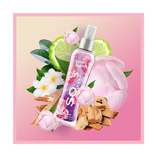 Body Mist By So…? Peony Petals Brume Parfumée Corps Pour Femme 100ml