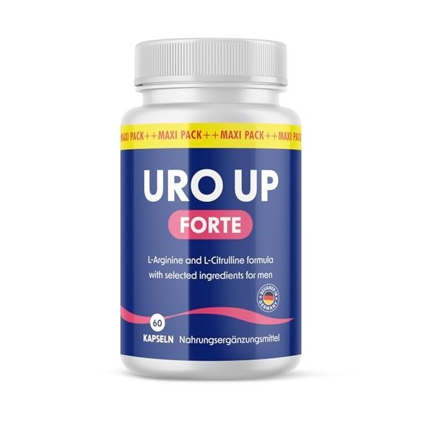 Uro Up Forte Gélules - fabriqué pour lhomme actif - à partir dingrédients précieux - contenu 60 gélules