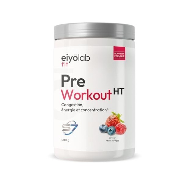 PRE WORKOUT HT | Booster Musculation sans Créatine | 3g de Bêta-Alanine + 3g dArginine + 4g de Citrulline + 200mg de Caféine ...
