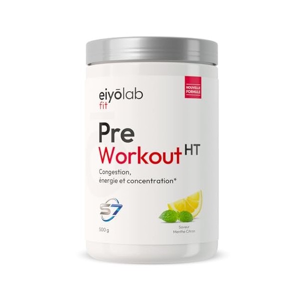 PRE WORKOUT HT | Booster Musculation sans Créatine | 3g de Bêta-Alanine + 3g dArginine + 4g de Citrulline + 200mg de Caféine ...