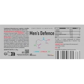 Men`s Defence Capsules - pour plus de passion au lit - avec des ingrédients précieux - 60 gélules