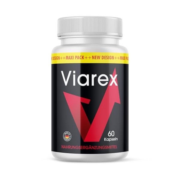 Viarex Capsules - Convient aux hommes - Facile à utiliser - 60 capsules par boîte