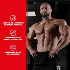 Scitec Nutrition Mega Arginine | Acide aminé | 1075 mg de L-Arginine par méga gélule | Pour les femmes et les hommes, 90 mega...