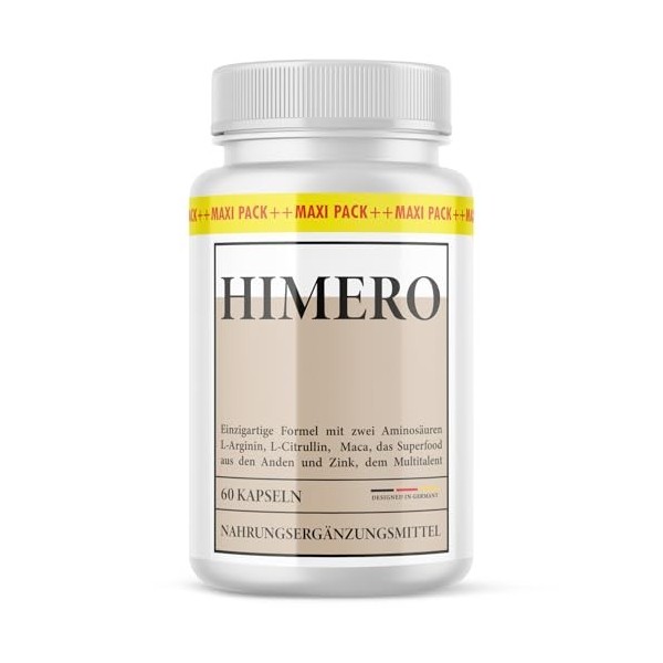 Himero Capsules | Avec des ingrédients de haute qualité | Prise facile | Contenu 60 capsules