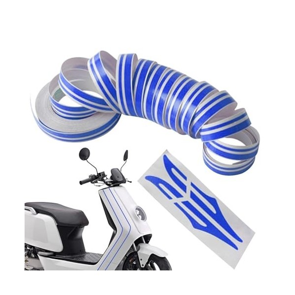 Ruban adhésif pour voiture, 9,8 m, autocollant pour carrosserie de voiture, moto, bateau, casque L-Arginine