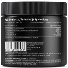 Poudre Pré-Workout PUMP STACK – Arginine AAKG, Citrulline Malate, Taurine, Vitamine B6 – Énergie, Congestion et Endurance | I