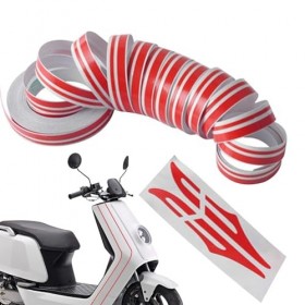 Ruban adhésif à rayures fines pour voiture, bateau, tableau de bord, casques, moto - 9,8 m